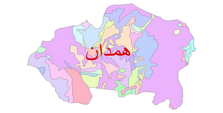 دانلود نقشه شیپ فایل زمین شناسی شهرستان همدان
