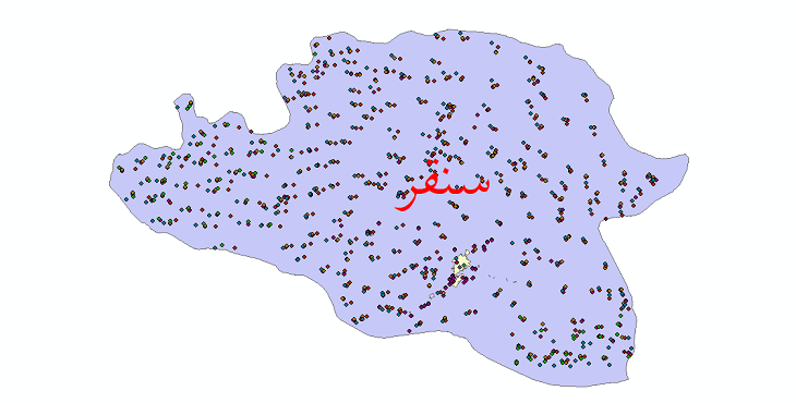 دانلود نقشه شیپ فایل آمار جمعیت نقاط شهری و نقاط روستایی شهرستان سنقر از سال 1335 تا 1395