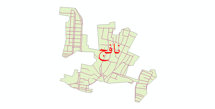 دانلود نقشه شیپ فایل شبکه معابر شهر نافچ سال 1399