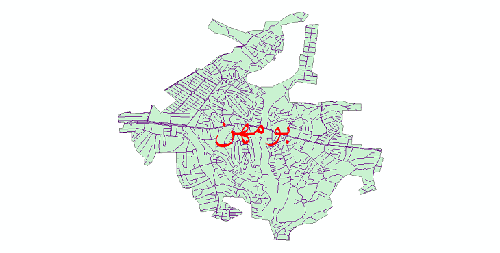 دانلود نقشه شیپ فایل شبکه معابر شهر بومهن سال 1399