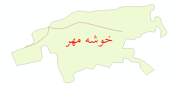 دانلود نقشه شیپ فایل شبکه معابر شهر خوشه مهر سال 1399