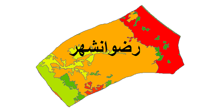 شیپ فایل کاربری اراضی شهرستان رضوانشهر