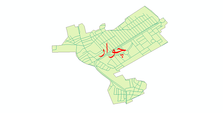 دانلود نقشه شیپ فایل شبکه معابر شهر چوار سال 1399