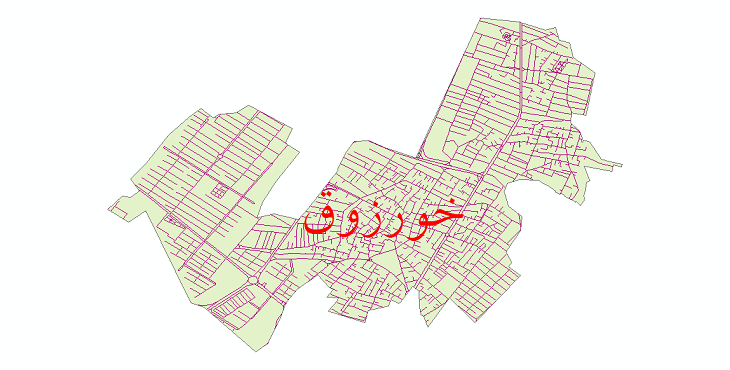 دانلود نقشه شیپ فایل شبکه معابر شهر خورزوق سال 1399