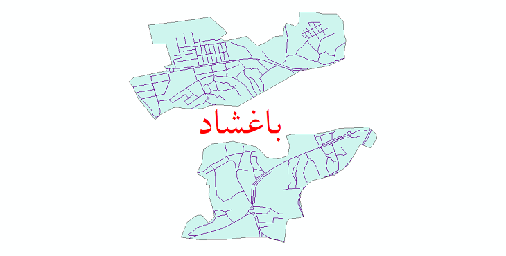 دانلود نقشه شیپ فایل شبکه معابر شهر باغشاد سال 1399 | شهرنگار