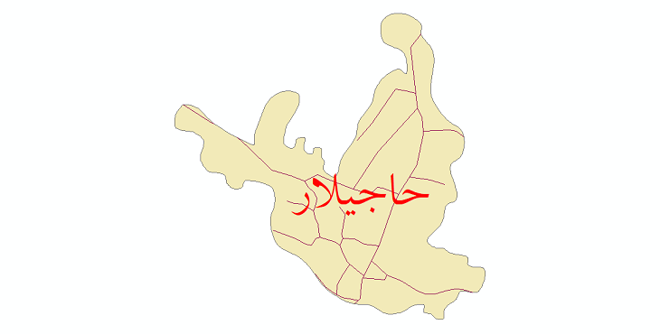 دانلود نقشه شیپ فایل شبکه معابر شهر حاجیلار سال 1399