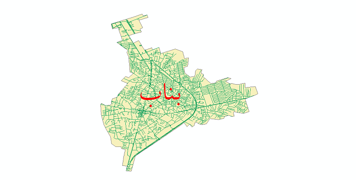 دانلود نقشه شیپ فایل شبکه معابر شهر بناب سال 1399