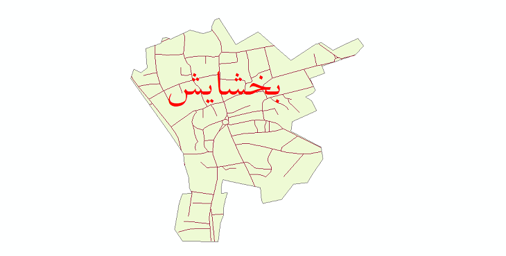 دانلود نقشه شیپ فایل شبکه معابر شهر بخشایش سال 1399