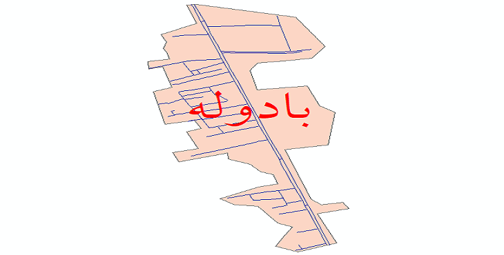 دانلود نقشه شیپ فایل شبکه معابر شهر بادوله سال 1399