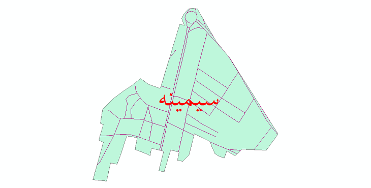 دانلود نقشه شیپ فایل شبکه معابر شهر سیمینه سال 1399