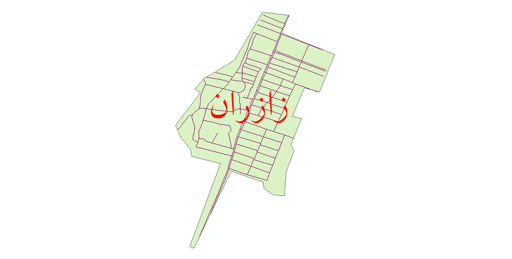 دانلود نقشه شیپ فایل شبکه معابر شهر زازران سال 1399