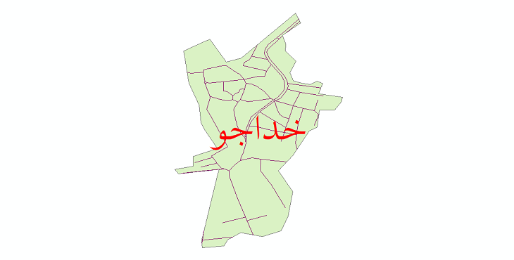 دانلود نقشه شیپ فایل شبکه معابر شهر خداجو سال 1399