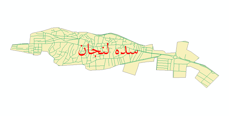 دانلود نقشه شیپ فایل شبکه معابر شهر سده لنجان سال 1399