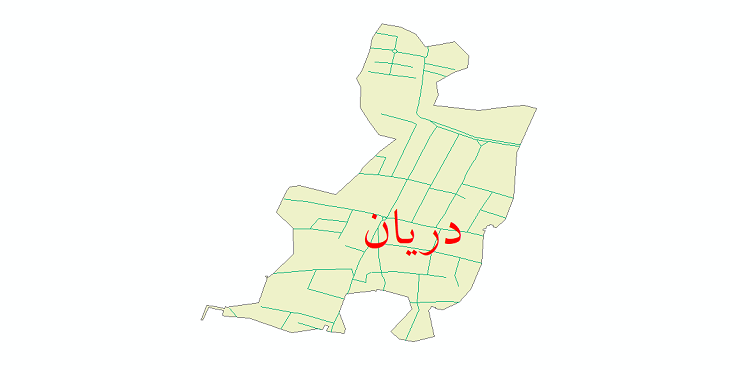 دانلود نقشه شیپ فایل شبکه معابر شهر دریان سال 1399