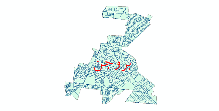 دانلود نقشه شیپ فایل شبکه معابر شهر بروجن سال 1399