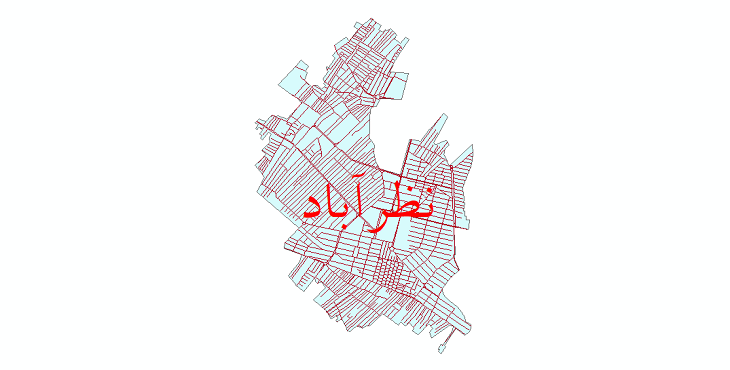 دانلود نقشه شیپ فایل شبکه معابر شهر نظرآباد سال 1399