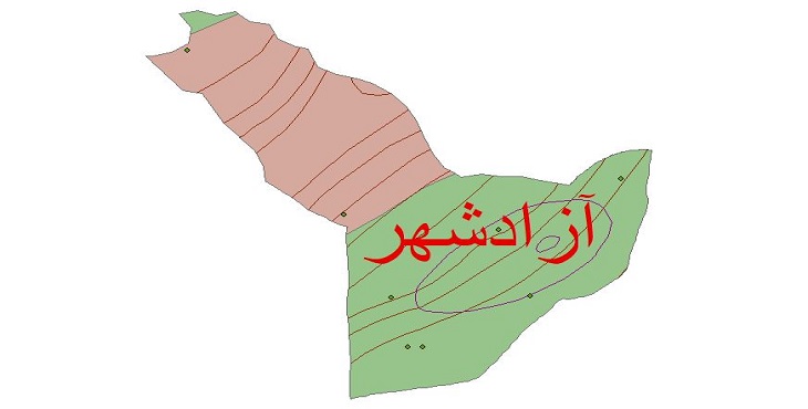 دانلود شیپ فایل اقلیمی شهرستان آزادشهر