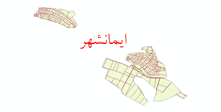 نقشه شیپ فایل شبکه معابر شهر ایمانشهر سال 1399 | شهرنگار
