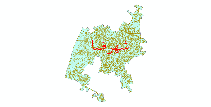 دانلود نقشه شیپ فایل شبکه معابر شهر شهرضا سال 1399