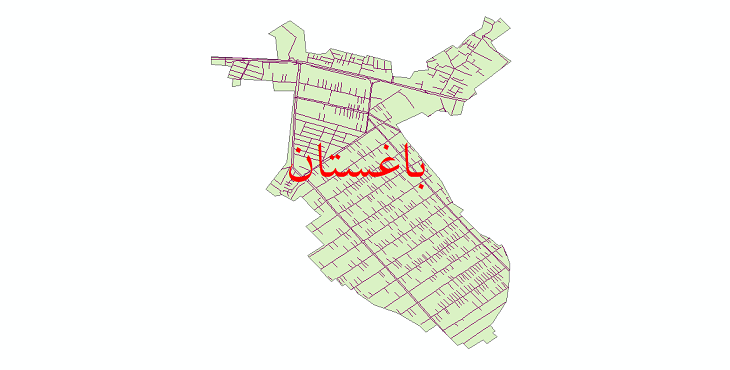 دانلود نقشه شیپ فایل شبکه معابر شهر باغستان سال 1399