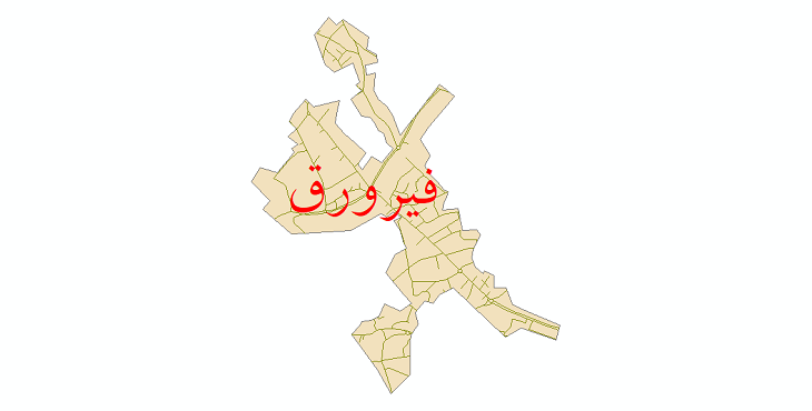 دانلود نقشه شیپ فایل شبکه معابر شهر فیرورق سال 1399