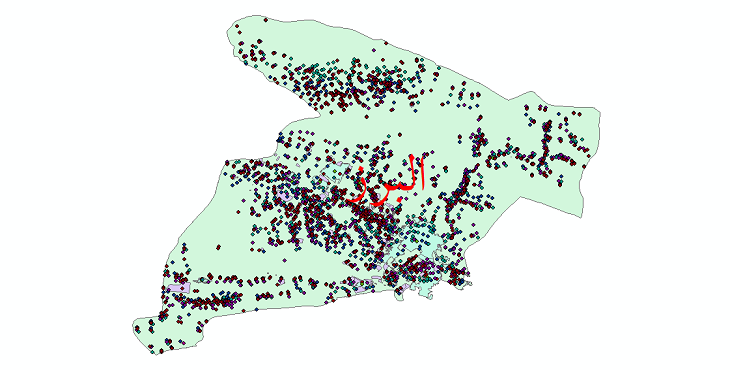 دانلود نقشه شیپ فایل آمار جمعیت نقاط شهری و نقاط روستایی استان البرز از سال 1335 تا 1395