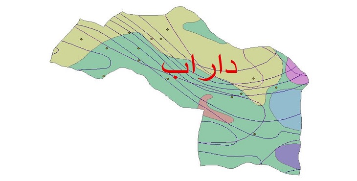 دانلود شیپ فایل اقلیمی شهرستان داراب