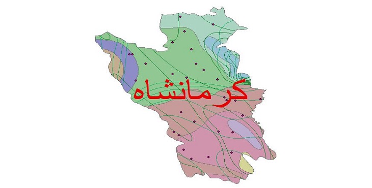 دانلود شیپ فایل اقلیمی شهرستان کرمانشاه