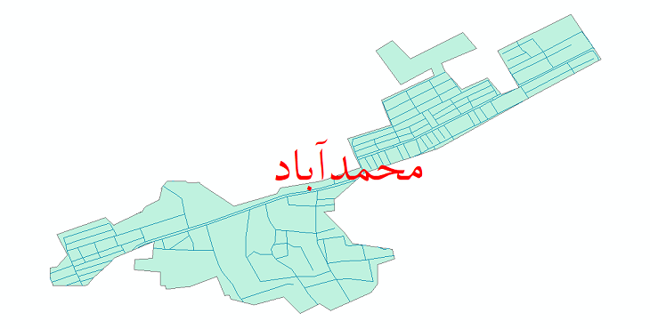 دانلود نقشه شیپ فایل شبکه معابر شهر محمدآباد سال 1399