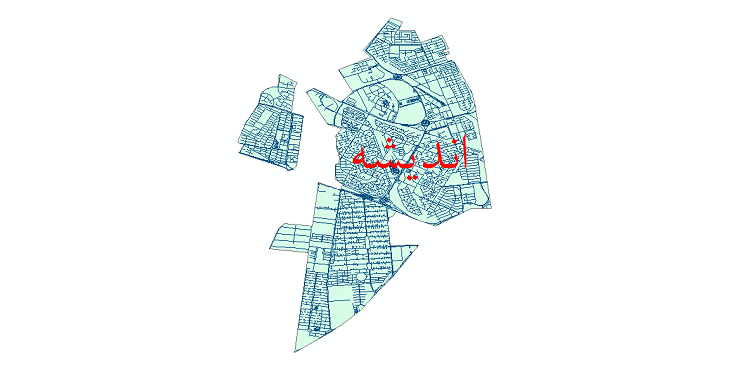 دانلود نقشه شیپ فایل شبکه معابر شهر اندیشه سال 1399
