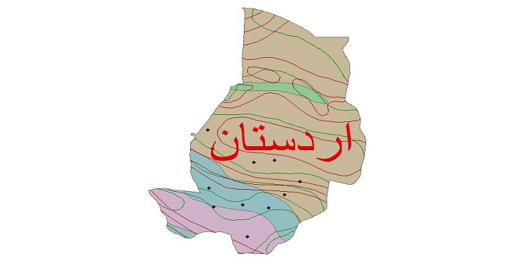 دانلود شیپ فایل اقلیمی شهرستان اردستان