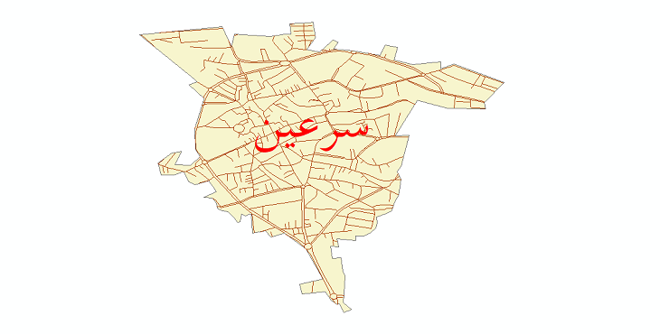 دانلود نقشه شیپ فایل شبکه معابر شهر سرعین سال 1399