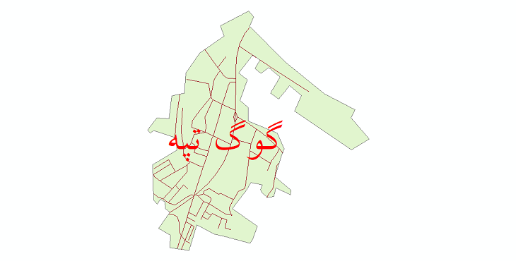 دانلود نقشه شیپ فایل شبکه معابر شهر گوگ تپه سال 1399