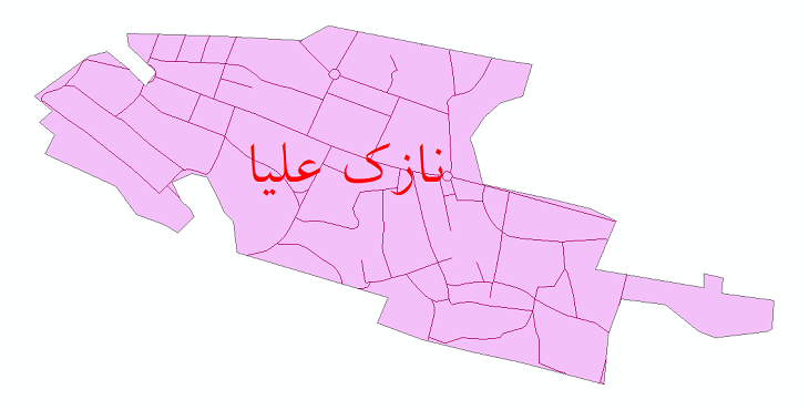 دانلود نقشه شیپ فایل شبکه معابر شهر نازک علیا سال 1399 | شهرنگار
