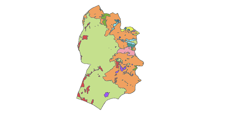 شیپ فایل کاربری اراضی شهرستان خوسف