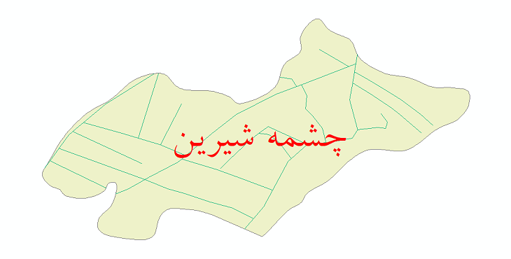 دانلود نقشه شیپ فایل شبکه معابر شهر چشمه شیرین سال 1399