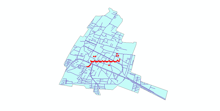دانلود نقشه شیپ فایل شبکه معابر شهر شبستر سال 1399