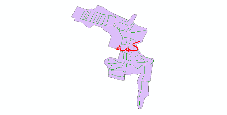 دانلود نقشه شیپ فایل شبکه معابر شهر کمه سال 1399