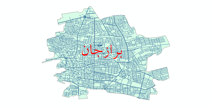 دانلود نقشه شیپ فایل شبکه معابر شهر برازجان سال 1399