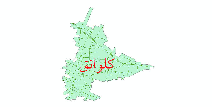 دانلود نقشه شیپ فایل شبکه معابر شهر کلوانق سال 1399