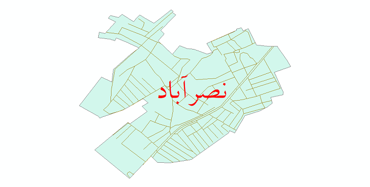 دانلود نقشه شیپ فایل شبکه معابر شهر نصرآباد سال 1399