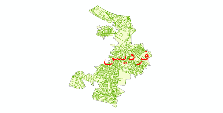 دانلود نقشه شیپ فایل شبکه معابر شهر فردیس سال 1399
