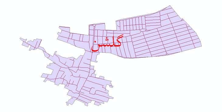 دانلود نقشه شیپ فایل شبکه معابر شهر گلشن سال 1399