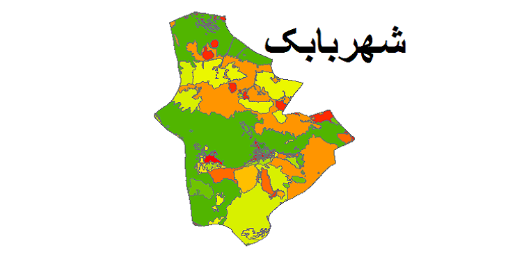شیپ فایل کاربری اراضی شهرستان شهربابک