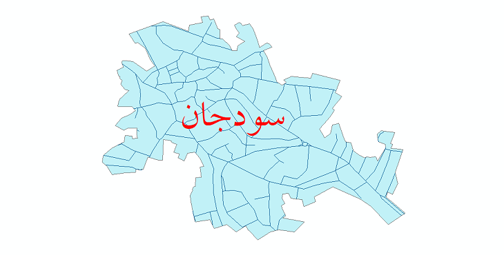 دانلود نقشه شیپ فایل شبکه معابر شهر سودجان سال 1399