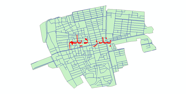 دانلود نقشه شیپ فایل شبکه معابر شهر بندر دیلم سال 1399