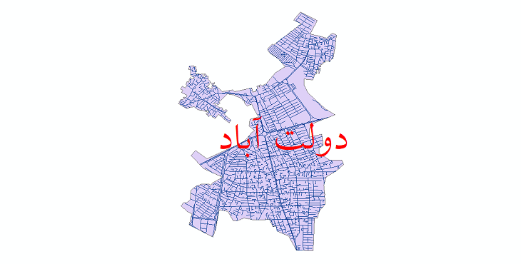 دانلود نقشه شیپ فایل شبکه معابر شهر دولت آباد سال 1399