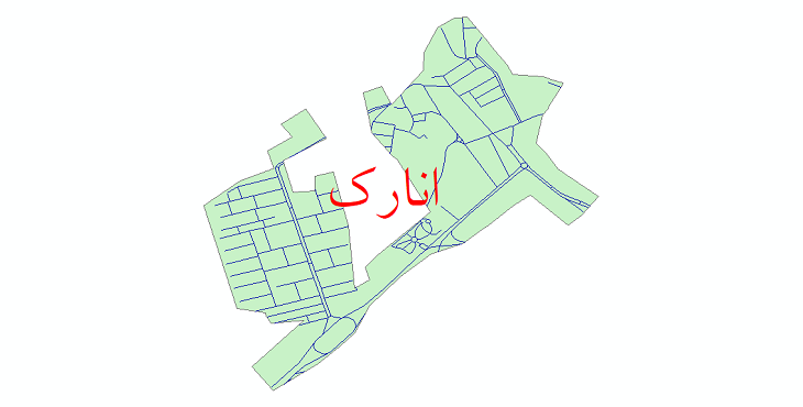 دانلود نقشه شیپ فایل شبکه معابر شهر انارک سال 1399