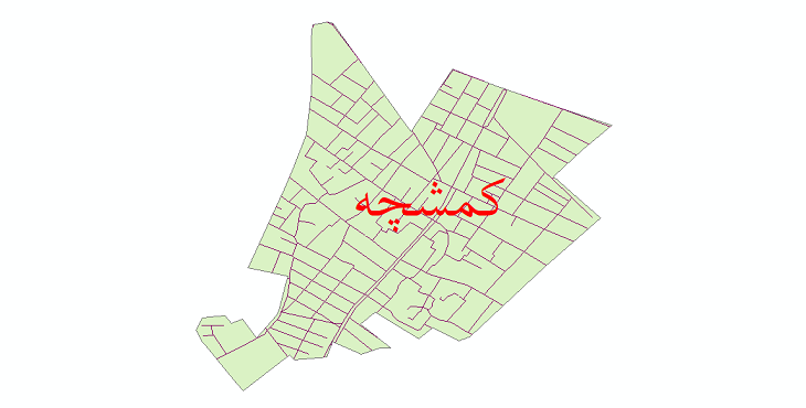 دانلود نقشه شیپ فایل شبکه معابر شهر کمشچه سال 1399