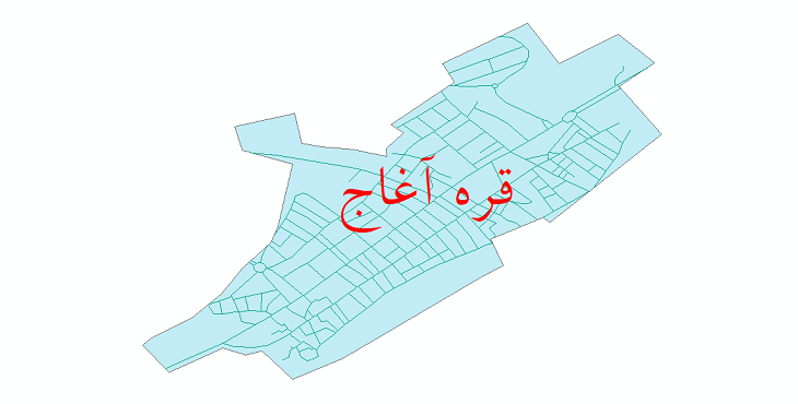 دانلود نقشه شیپ فایل شبکه معابر شهر قره آغاج سال 1399